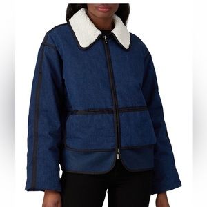 Scotch and soda padded denim bomber jacket